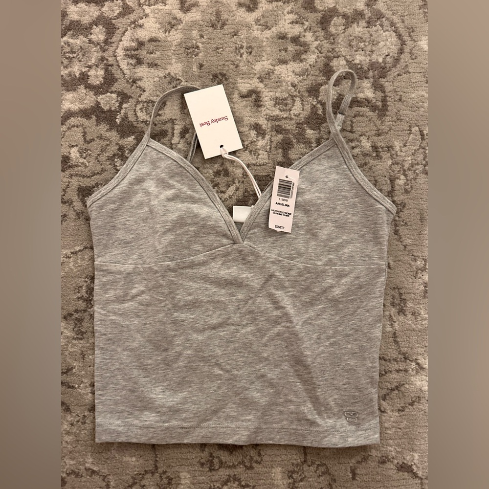 Aritzia Heather Gray Camisole Top